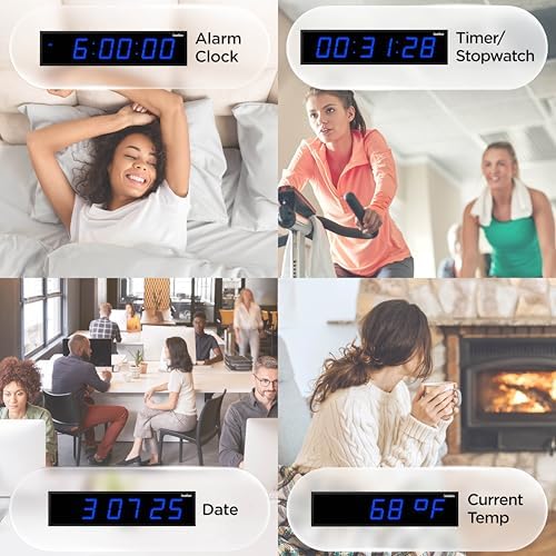 Ivation Oversized Digital Wall Clock - Image 3