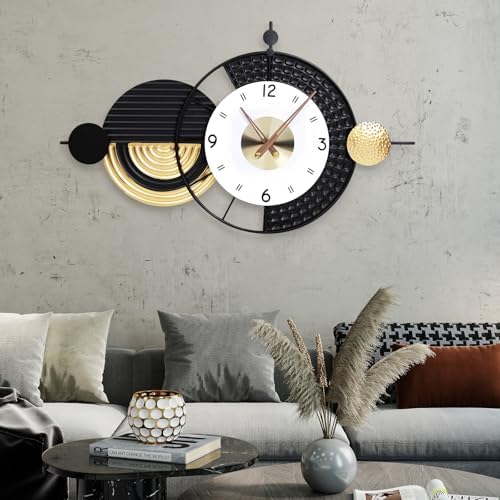 20.8X34.2 inch Modern Abstract Metal Decorative Wall Clock by Wecreatemoderndesign