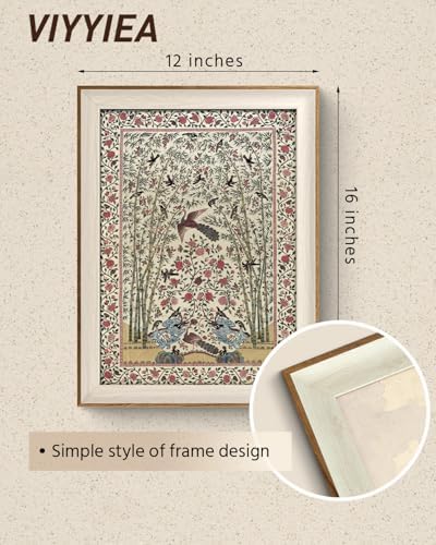 VIYYIEA Vintage Framed Phoenix Prints Wall Art - Image 2