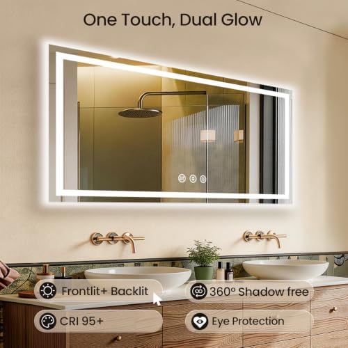 60"x30" LED Bathroom Mirror - Image 4