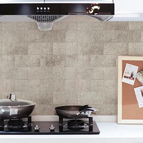 Art3d Peel and Stick Backsplash, Stick on Wall Tile, Stone Beige - Image 3