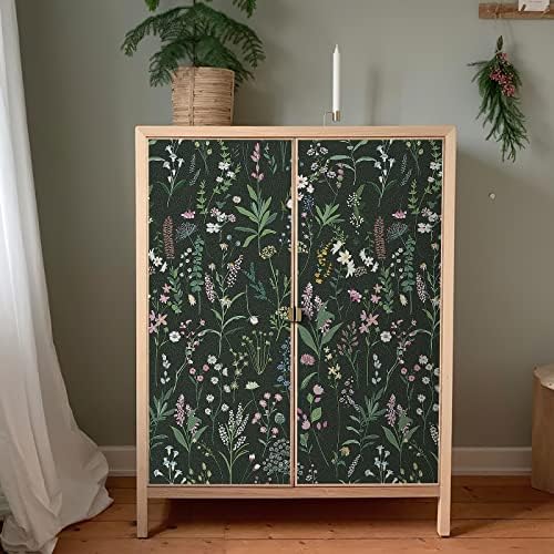 JiffDiff 17.3'' x 236.2'' Floral Peel and Stick Wallpaper Vinyl Wallpaper - Image 6