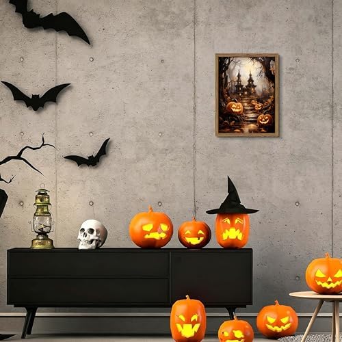 Framed Vintage Halloween Wall Art - Image 4
