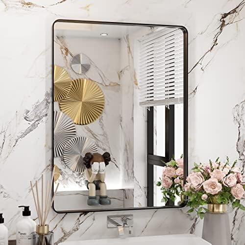 WEER Black Bathroom Vanity Mirror 24X32 Inch by WEER