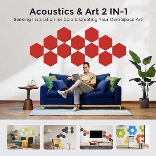 Self-Adhesive Acoustic Panels, 2nd Generation Sound Absorbing Panel, - Image 5