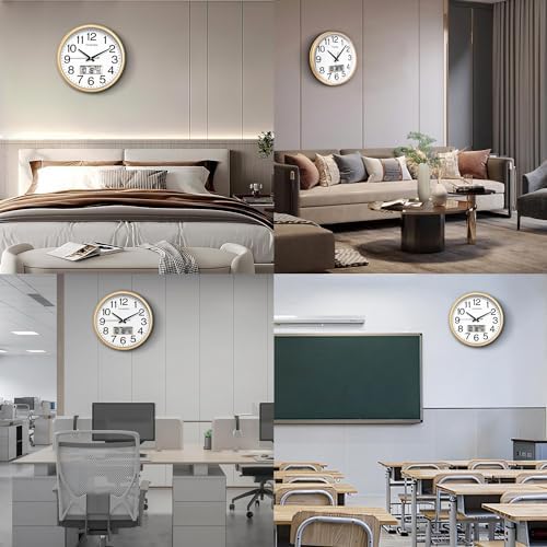 TIMESS 11-Inch Silent Non-Ticking Analog Wall Clock - Image 6