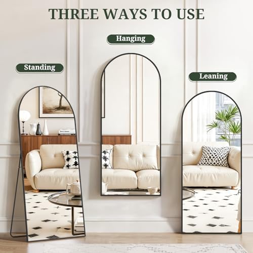 Mirror Full Length 56"x21", Arched Full Body Floor Mirrors - Image 6