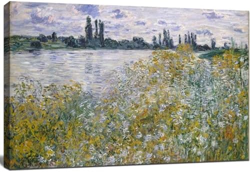 Flowers on the Banks of Seine near Vetheuil by Claude Monet by msspart