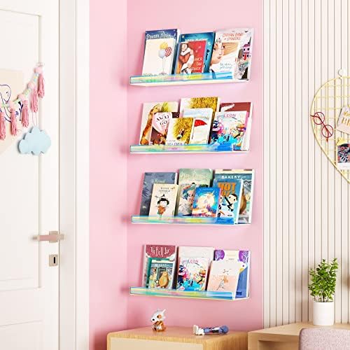 upsimples 2 Pcs 15" Iridescent Acrylic Shelves - Image 2