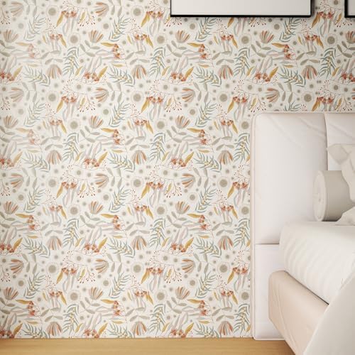 Hopepak Vintage Wallpaper Peel and Stick Floral Wallpaper Boho Floral Contact - Image 7