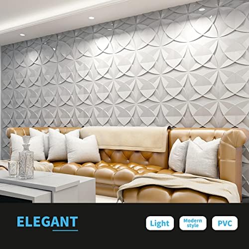 Art3d Waterproof 3D Textured PVC Decorative Wall Panels - Image 3