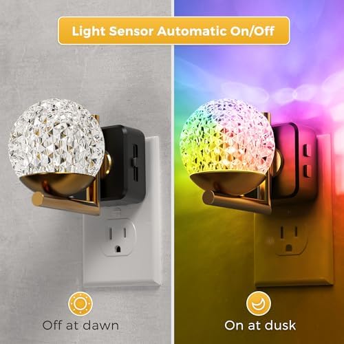 L LOHAS LED Night Lights Plug Into Wall 2 Pack, Dusk to Dawn Sensor - Image 4