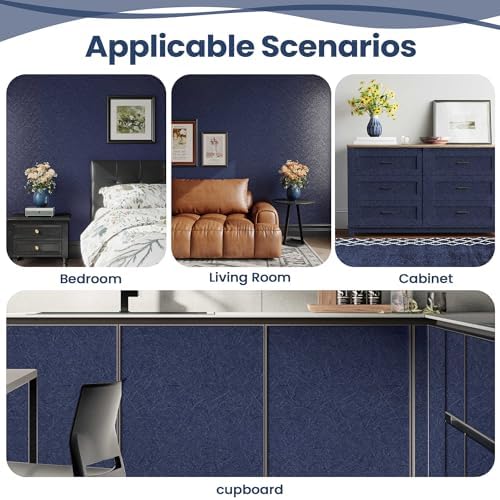 Dark Blue Peel and Stick Wallpaper Removable Self Adhesive Contact Paper - Image 6