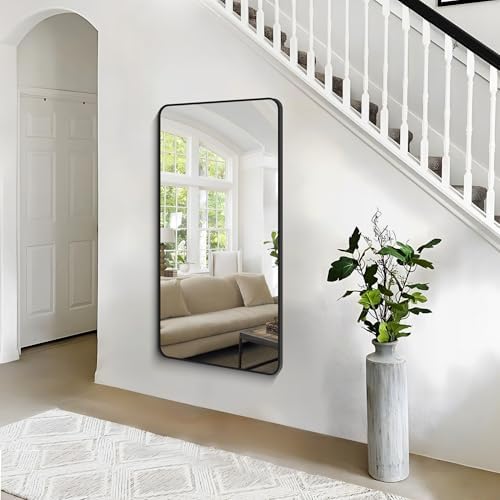 BONEWEI 30x55 inch Bathroom Mirror, Wall Mounted Bathroom Frame Vanity Mirror - Image 5