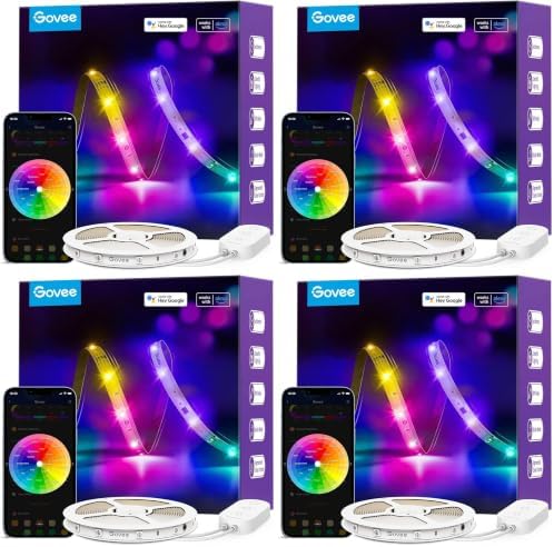 Govee RGBIC Alexa LED Strip Light 16.4ft, Smart WiFi LED Lights Work by Unknown