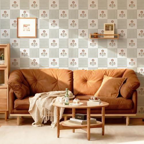 Guvana Green Floral Peel and Stick Wallpaper Boho Contact Paper Vintage Floral - Image 6