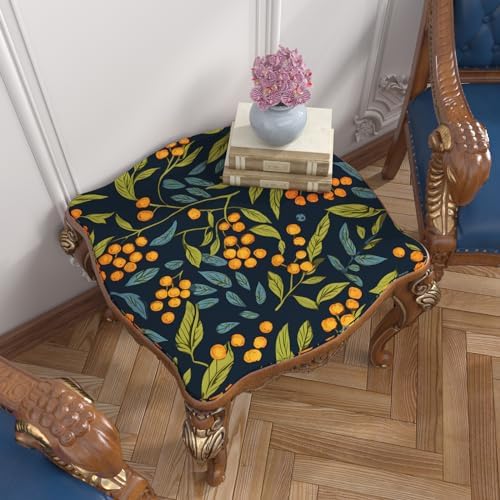 BOKEBEVE Leaf Floral Wallpaper Peel n Stick Boho Blue Orange 17.5 x 78.5In - Image 2