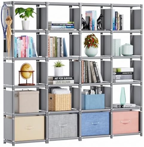 Book Shelf, 20 Cube Storage Organizer Shelf, DIY Bookshelf by Mavivegue