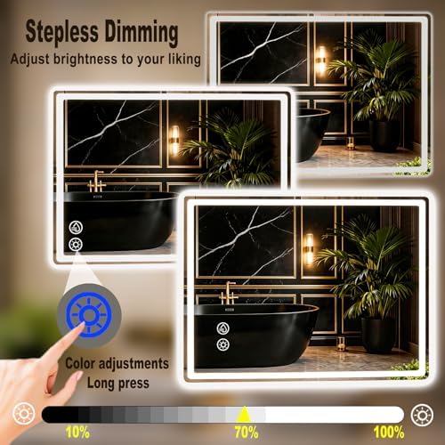 LTFUUAI 28"X36" LED Bathroom Mirror - Image 5
