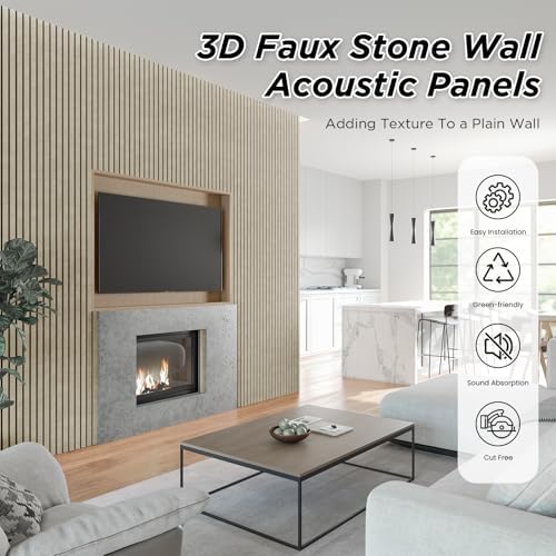 SMARTSTANDARD Acoustic Slat Wall Panels-4 Piece 106" x 12.6" - Image 4