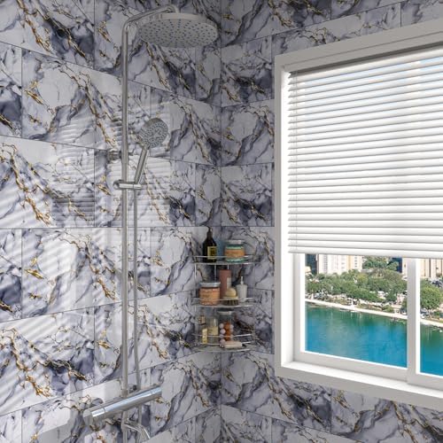 Marble Peel and Stick Backsplash 23.6 x11.8 in - Image 4