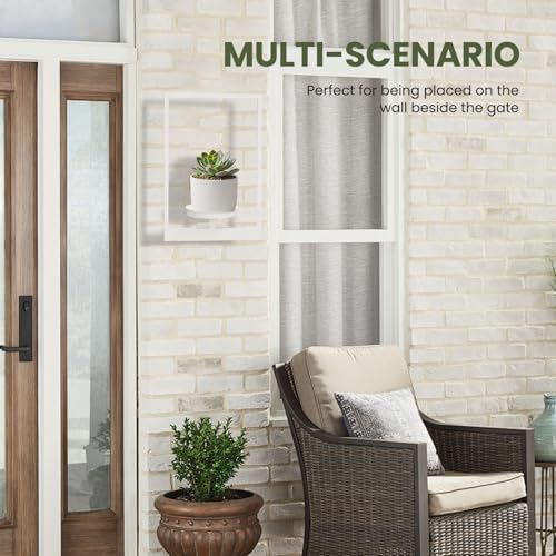 Hanging Planters for Indoor Plants Floating Shelves for Wall White, Wall Plant - Image 5