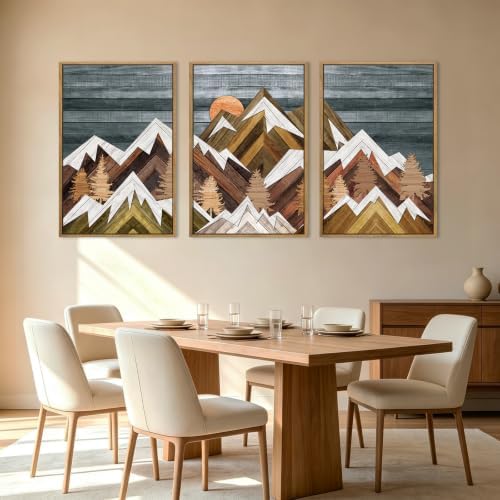 BINCUE Extra Large Mountain Wall Art Decor large Artwork Mountain Wall Decor - Image 3