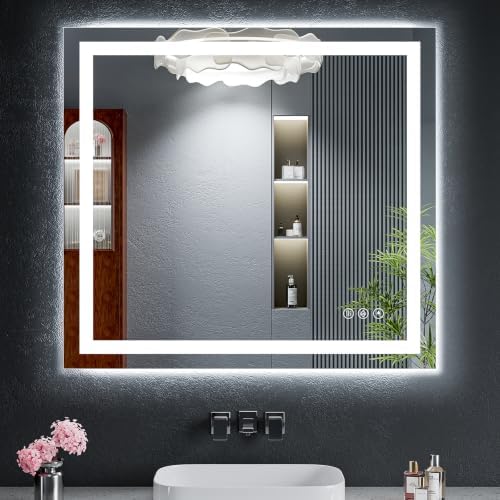 30"x32" LED Bathroom Mirror by MYSUNORIA
