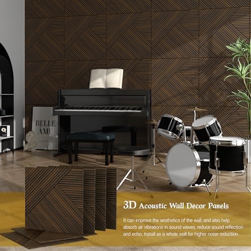 Acoustic Panels, High Density Painted Wood Wall Decor Panels Sound Absorbing - Image 6