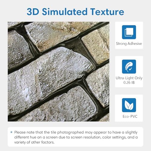 COMSTICKC 3D Faux Stone Wall Panels Peel and Stick - Image 3