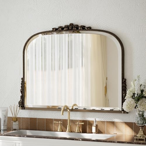 27"×36" Bronze Wide Arched Wall Mirror - Image 7