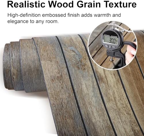 Wood Grain 15.8" W x 118" L Peel and Stick Wall Panels, 3D Soundproof - Image 4
