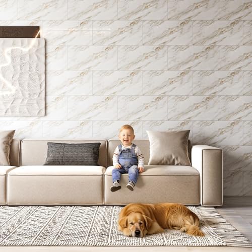Marble Peel and Stick Backsplash 23.6 x11.8 in - Image 2