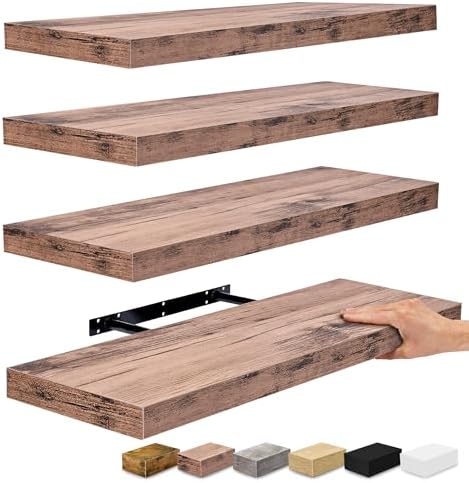 Sorbus Floating Shelves for Wall, Wood Wall Storage by Sorbus