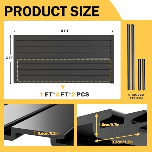 RORA Slat Wall, 2x4 ft Slatwall - Image 3