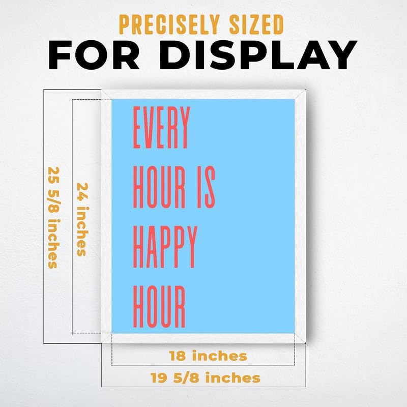 InkFlow Posters Every Hour Happy Hour Canvas Poster - Image 3