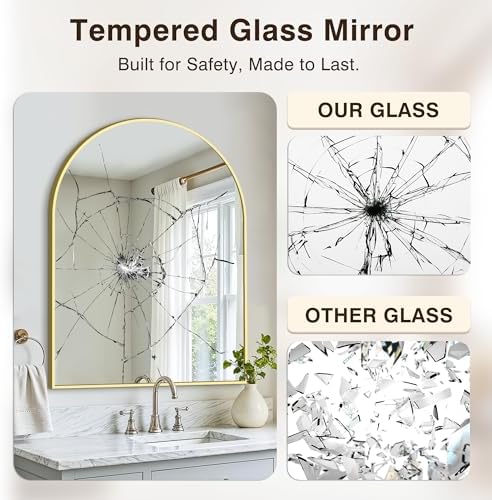 Arched Bathroom Vanity Mirror for Over Sink - Image 5