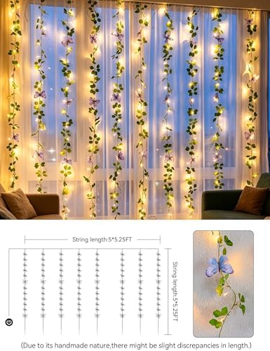suddus Vine with Lights, Vine Lights with Butterfly - Image 4