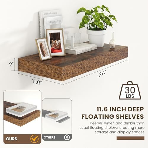 FLYJOE Deep Floating Shelves - Image 2