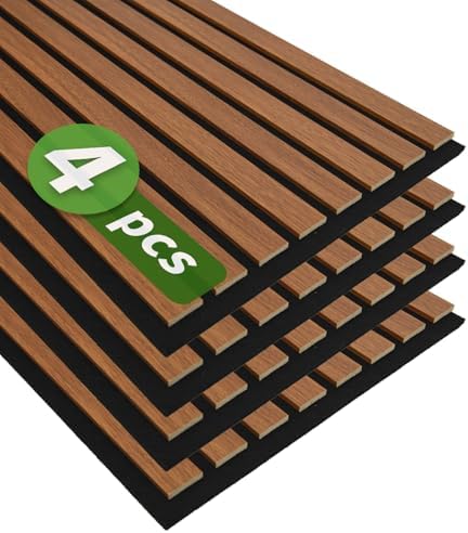 Art3d 12" x 93" Acoustic Wood Slat Wall Panel, 31 sq.ft by Art3d
