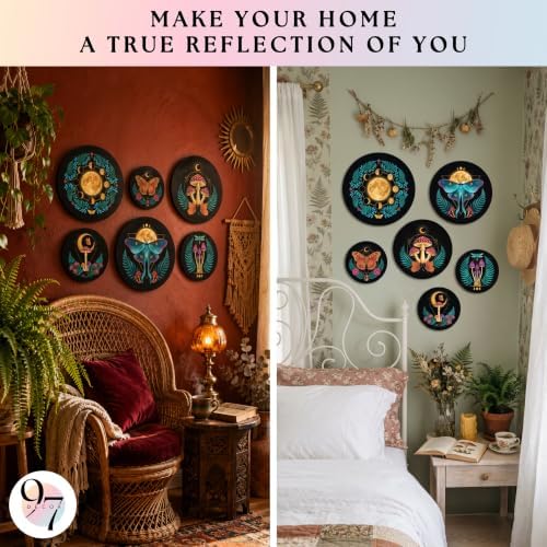 Halloween Mushroom Wall Decor, Gothic Moon Phases Wall Art, Witchy Decor - Image 4