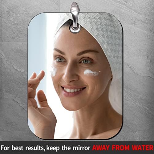 Shaving Mirror, Unbreakable Shower Mirrors, Bathroom Handheld Mirror - Image 3