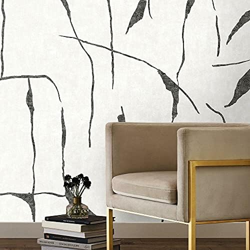 RoomMates RMK12210M Nikki Chu Off White and Charcoal Black Ivory Coast Peel and - Image 2