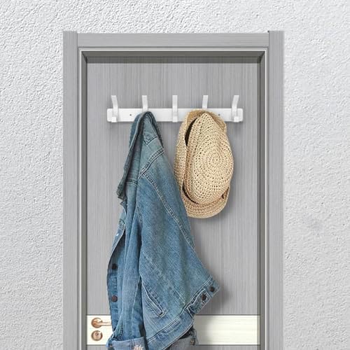 Coat Rack Wall Mounted, 5 Coat Hooks - Image 5