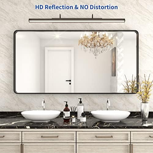 WEER Black Bathroom Vanity Mirror 60X30 Inch - Image 2