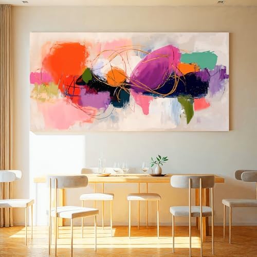 Colorful Graffiti Large Abstract Wall Art - Image 3