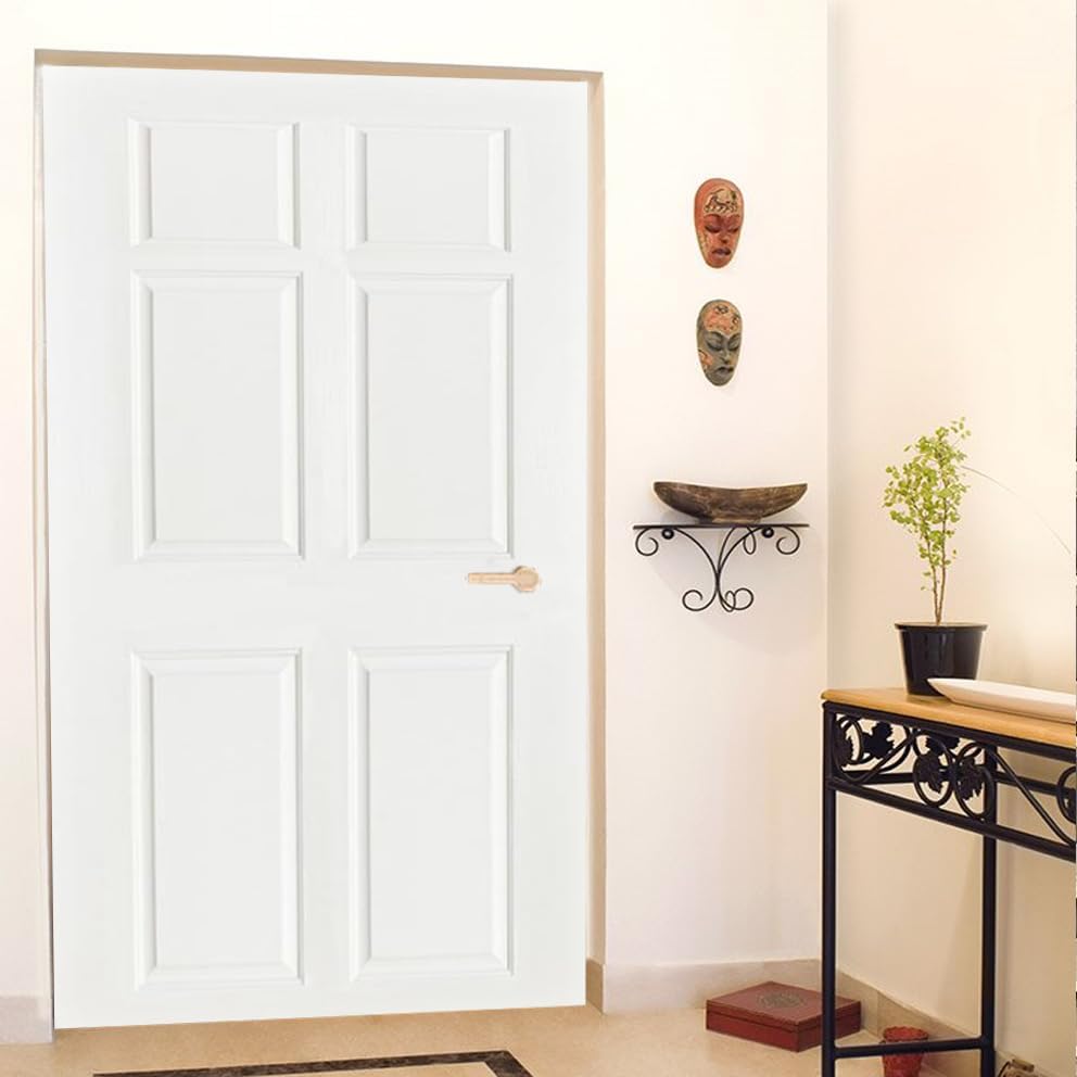 Removable Door Mural Decal, Self-Adhesive Wooden Door Wallpaper, Peel & Stick - Image 2