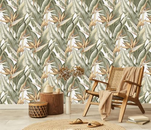 Green Banana Leaf Wallpaper Peel and Stick - Image 2