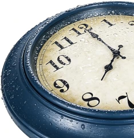 Wall Clock Battery Operated Silent Rustic Wall Clocks - Image 6