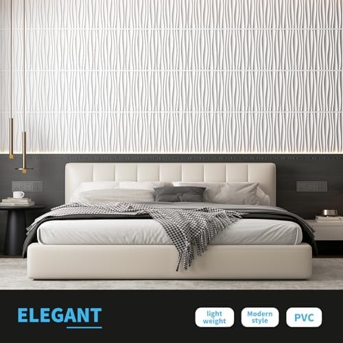 Art3d PVC Wavy Textured 3D Wall Panels, 15.7 x 11.8 Inch - Image 2